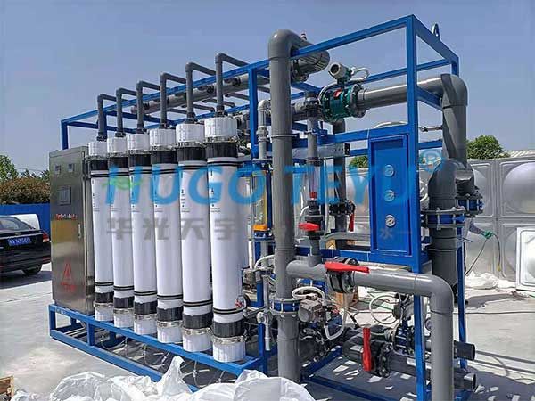 牧原集團(tuán)駐馬店正陽廠區(qū)超濾設(shè)備安裝現(xiàn)場(chǎng)